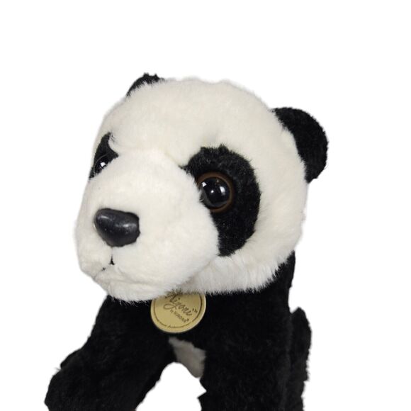 Aurora World Miyoni Plush Panda Sitting Black White Stuffed Animal Realistic 8" - Picture 2 of 12
